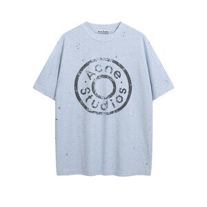Acne Studios Logo T-Shirt Blue Size M